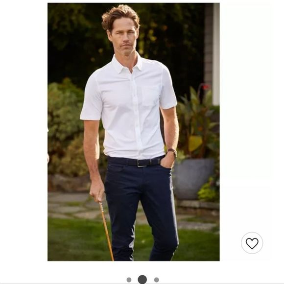 Cutter & Buck Men's Reach Oxford Button Front Shor - Picture 2 of 4